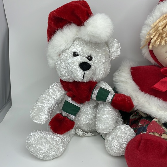 Lot of 4 Christmas Plush Stuffed Animals / Doll Plush - Picture 4 of 13